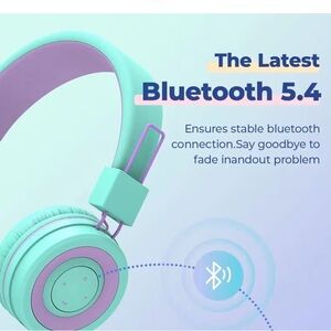 Kids Wireless Headphones - Mint Green & Lavender